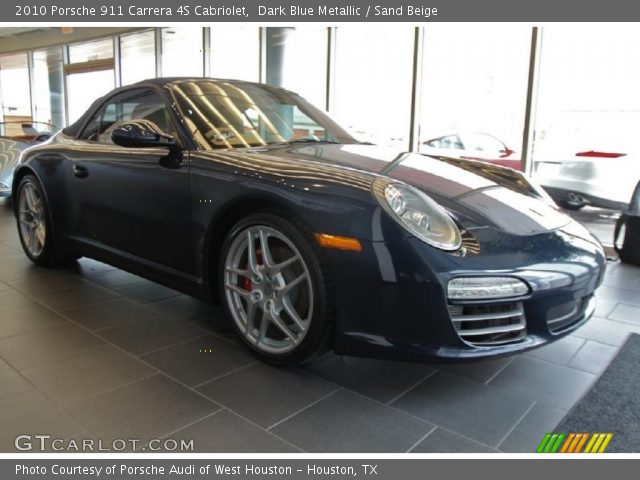 2010 Porsche 911 Carrera 4S Cabriolet in Dark Blue Metallic