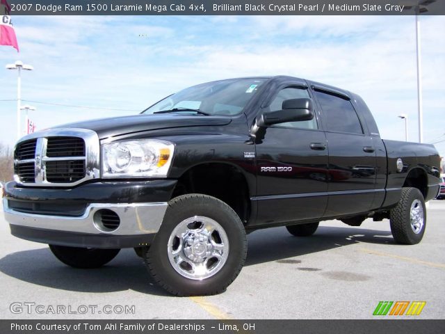 2007 Dodge Ram 1500 Laramie Mega Cab 4x4 in Brilliant Black Crystal Pearl