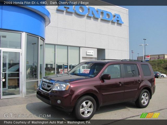 2009 Honda Pilot EX-L 4WD in Dark Cherry Pearl