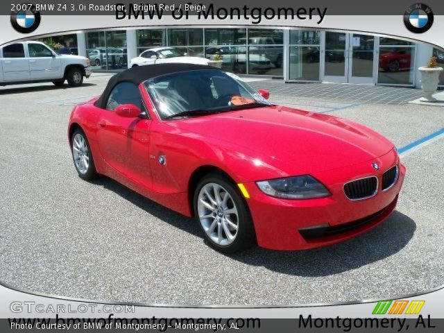 2007 BMW Z4 3.0i Roadster in Bright Red