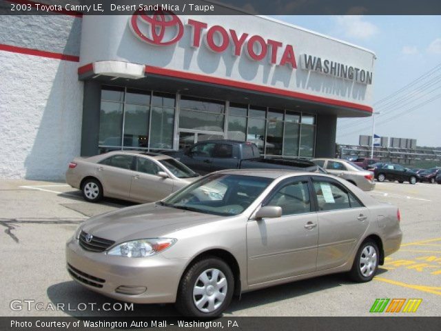 2003 Toyota Camry LE in Desert Sand Mica