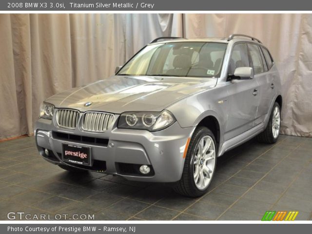 2008 BMW X3 3.0si in Titanium Silver Metallic