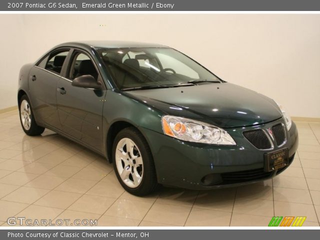 2007 Pontiac G6 Sedan in Emerald Green Metallic