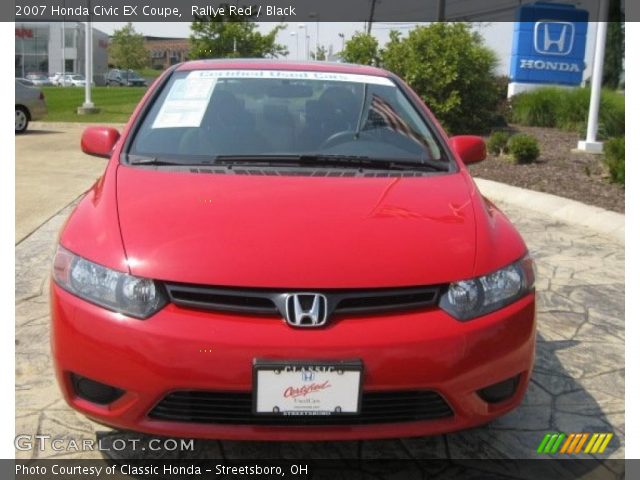 2007 Honda Civic EX Coupe in Rallye Red
