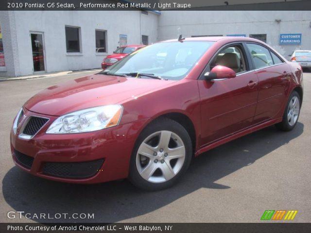 2010 Pontiac G6 Sedan in Performance Red Metallic
