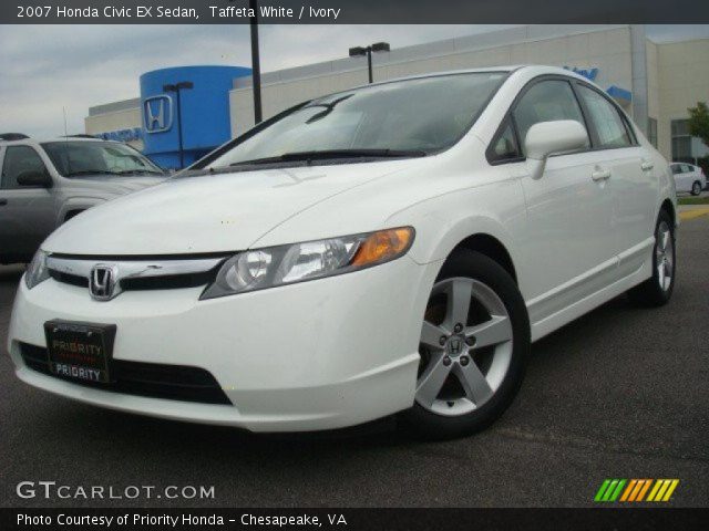 2007 Honda Civic EX Sedan in Taffeta White