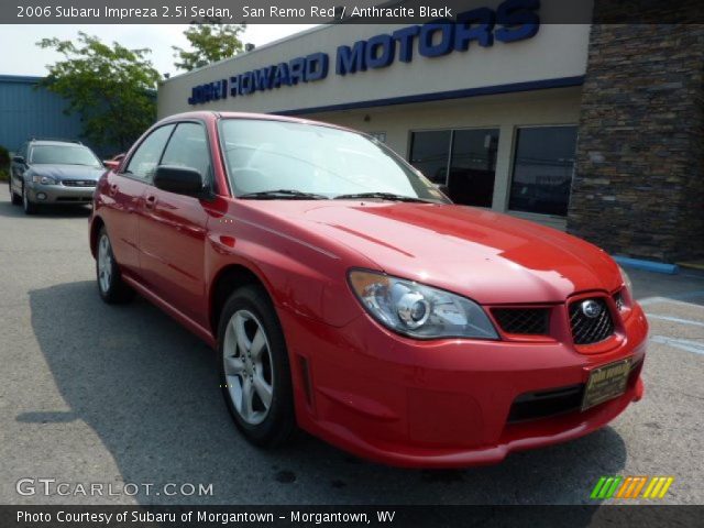2006 Subaru Impreza 2.5i Sedan in San Remo Red