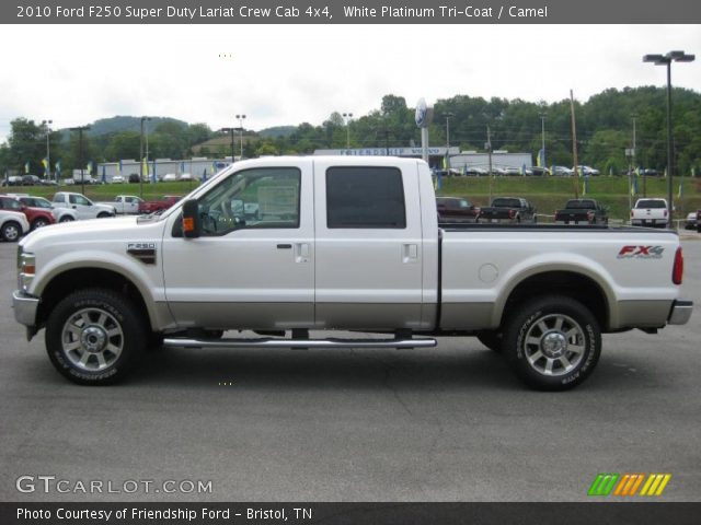 2010 Ford F250 Super Duty Lariat Crew Cab 4x4 in White Platinum Tri-Coat