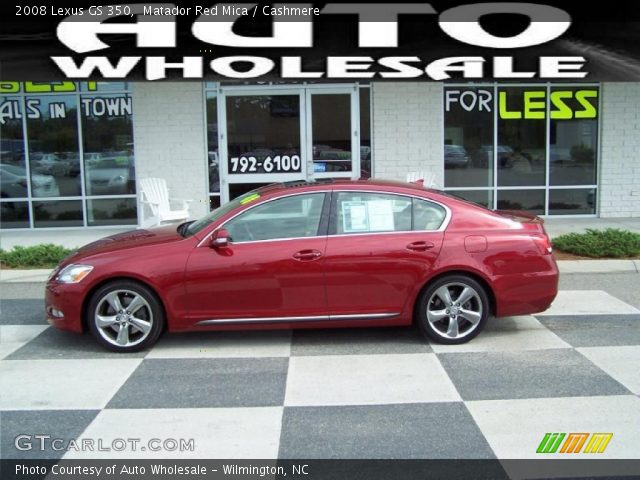 2008 Lexus GS 350 in Matador Red Mica