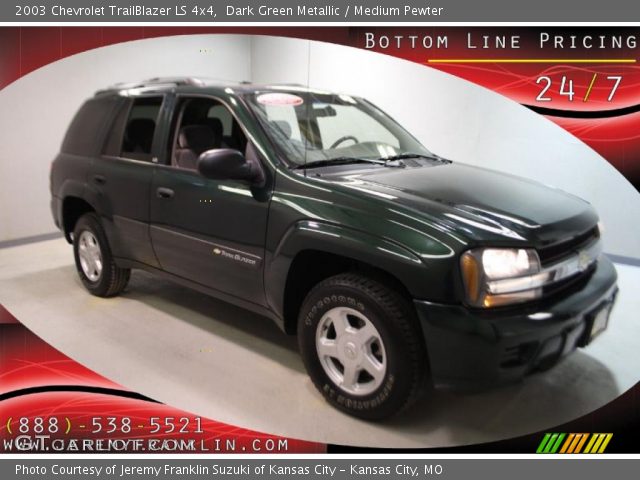 2003 Chevrolet TrailBlazer LS 4x4 in Dark Green Metallic