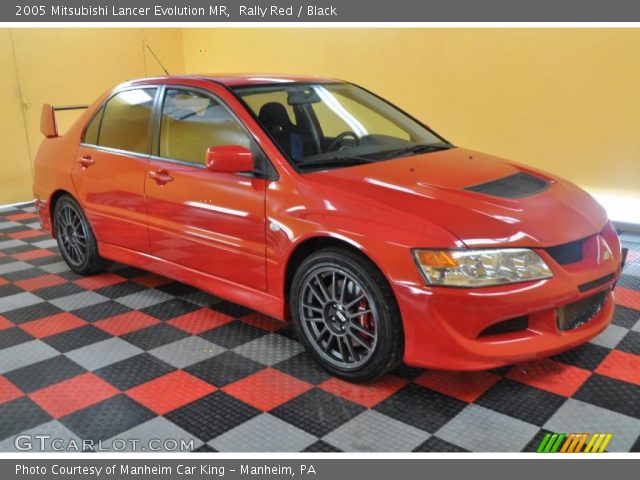 2005 Mitsubishi Lancer Evolution MR in Rally Red