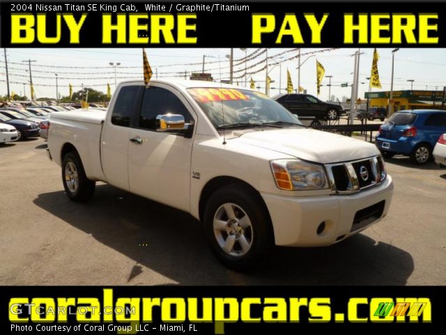 2004 Nissan Titan SE King Cab in White