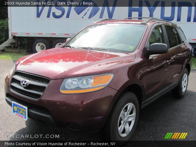 2009 Hyundai Santa Fe GLS in Dark Cherry
