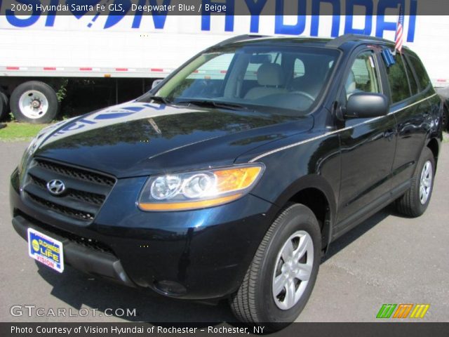 2009 Hyundai Santa Fe GLS in Deepwater Blue