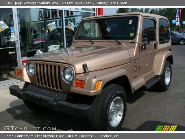 2000 Jeep Wrangler Sahara 4x4 in Desert Sand Pearl