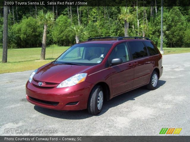 2009 Toyota Sienna LE in Salsa Red Pearl