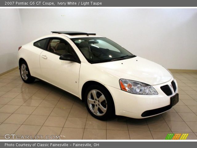 2007 Pontiac G6 GT Coupe in Ivory White