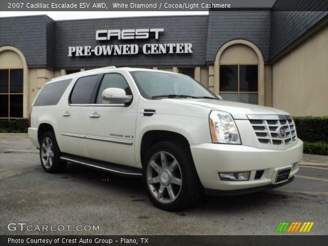 2007 Cadillac Escalade ESV AWD in White Diamond