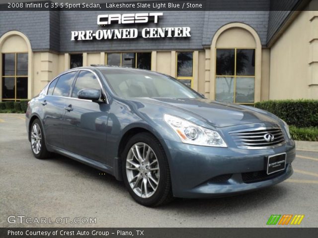 2008 Infiniti G 35 S Sport Sedan in Lakeshore Slate Light Blue
