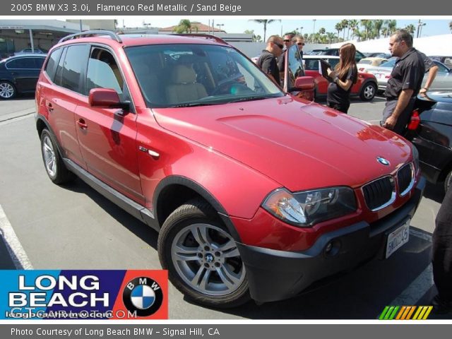 2005 BMW X3 3.0i in Flamenco Red Metallic