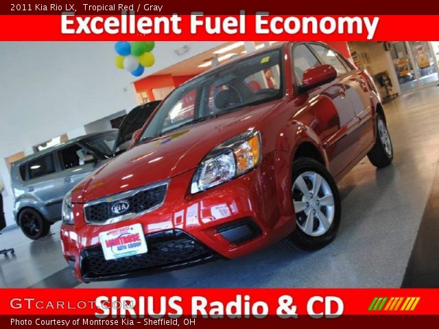 2011 Kia Rio LX in Tropical Red