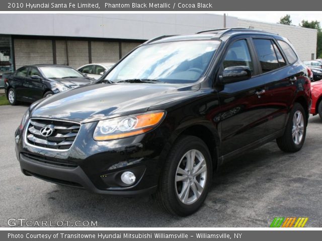 2010 Hyundai Santa Fe Limited in Phantom Black Metallic