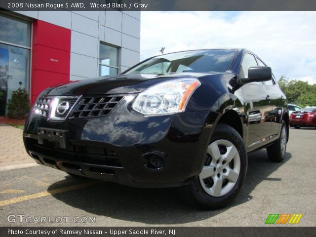 2008 Nissan Rogue S AWD in Wicked Black