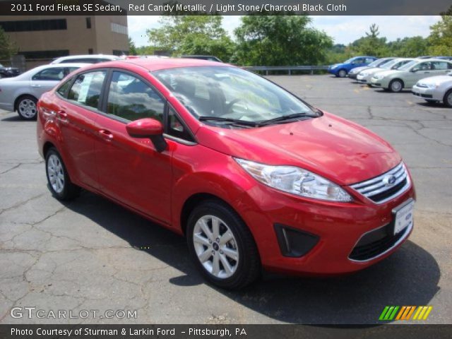 2011 Ford Fiesta SE Sedan in Red Candy Metallic