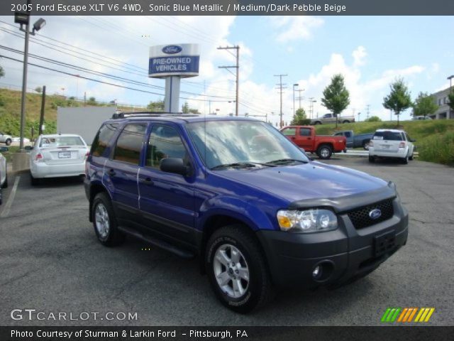 2005 Ford Escape XLT V6 4WD in Sonic Blue Metallic