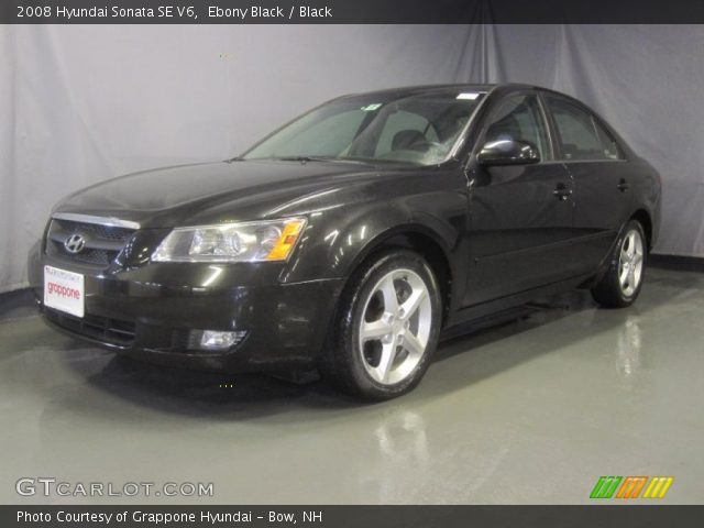 2008 Hyundai Sonata SE V6 in Ebony Black