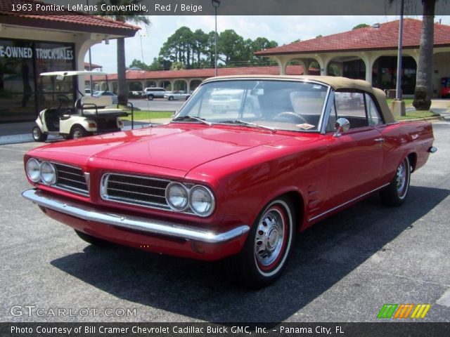 1963 Pontiac LeMans Convertible in Red