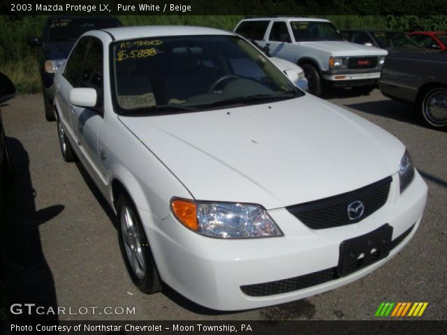 2003 Mazda Protege LX in Pure White