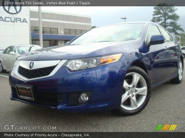 2009 Acura TSX Sedan in Vortex Blue Pearl