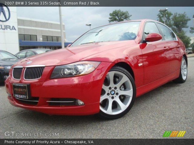 2007 BMW 3 Series 335i Sedan in Crimson Red