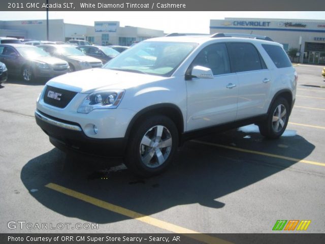 2011 GMC Acadia SLT in White Diamond Tintcoat