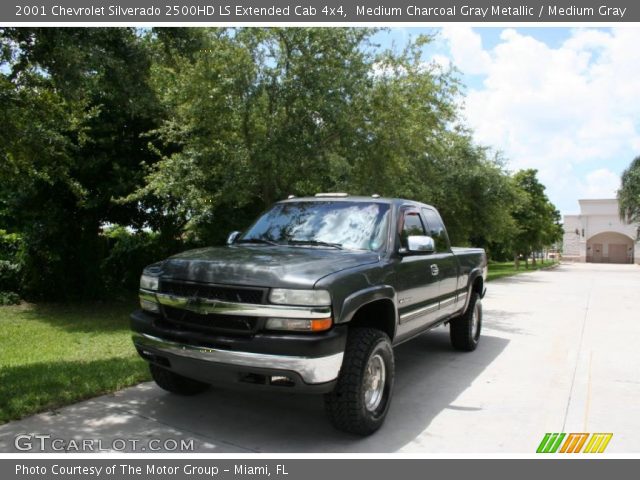 2001 Chevrolet Silverado 2500HD LS Extended Cab 4x4 in Medium Charcoal Gray Metallic