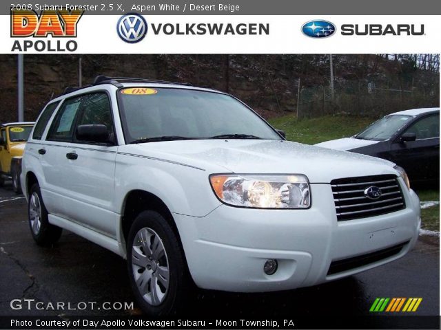 2008 Subaru Forester 2.5 X in Aspen White