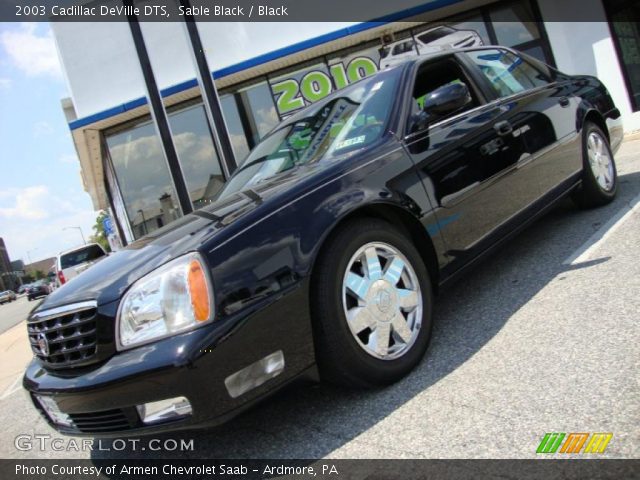 2003 Cadillac DeVille DTS in Sable Black