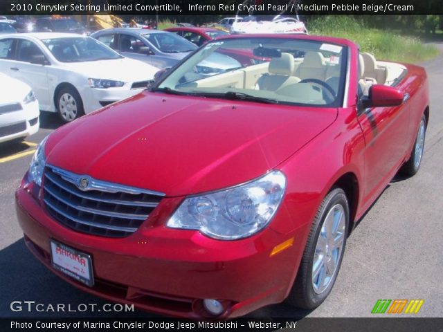 2010 Chrysler Sebring Limited Convertible in Inferno Red Crystal Pearl