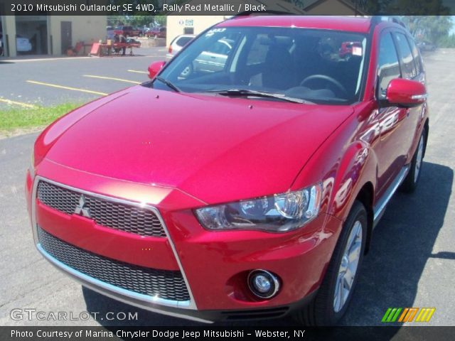 2010 Mitsubishi Outlander SE 4WD in Rally Red Metallic