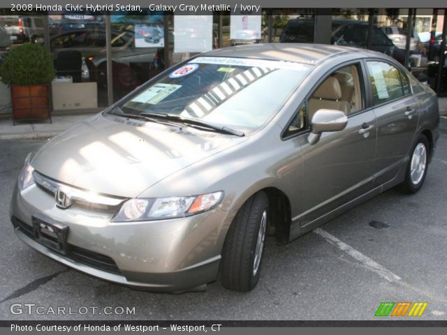 2008 Honda Civic Hybrid Sedan in Galaxy Gray Metallic