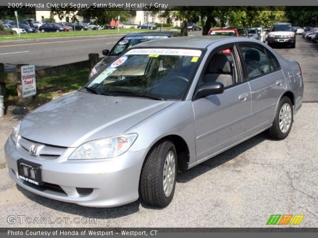2005 Honda Civic LX Sedan in Satin Silver Metallic