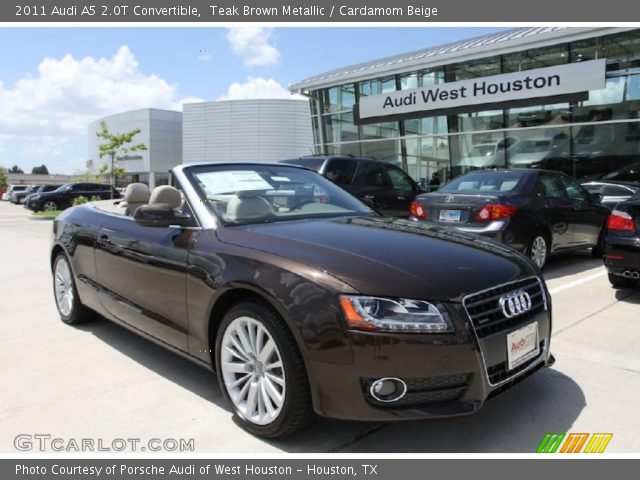 2011 Audi A5 2.0T Convertible in Teak Brown Metallic