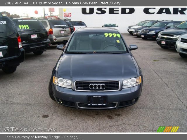 2002 Audi A4 1.8T quattro Sedan in Dolphin Grey Pearl Effect