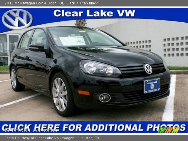2011 Volkswagen Golf 4 Door TDI in Black