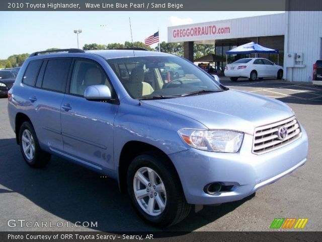 2010 Toyota Highlander  in Wave Line Blue Pearl