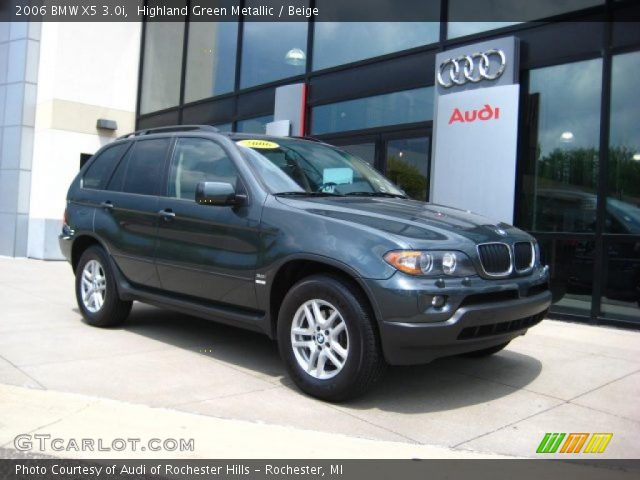 2006 BMW X5 3.0i in Highland Green Metallic