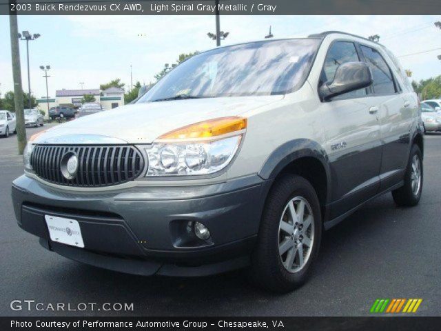 2003 Buick Rendezvous CX AWD in Light Spiral Gray Metallic