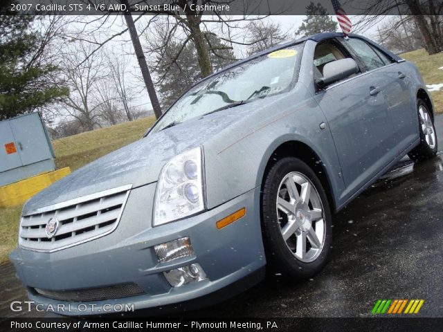 2007 Cadillac STS 4 V6 AWD in Sunset Blue