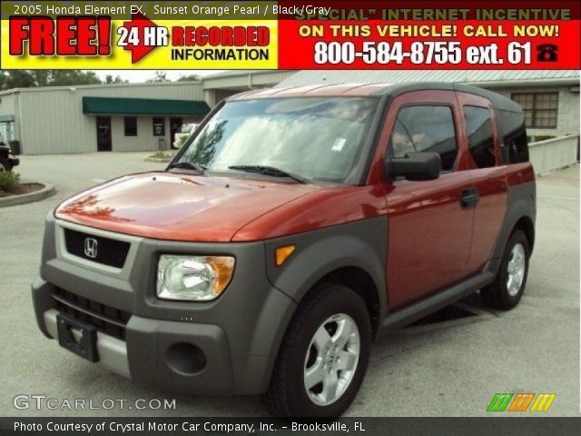 2005 Honda Element EX in Sunset Orange Pearl